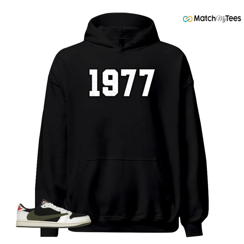 NIKE AIR JORDAN 1 RETRO LOW OG SP TRAVIS SCOTT OLIVE SNEAKER Matching Tees hoodie