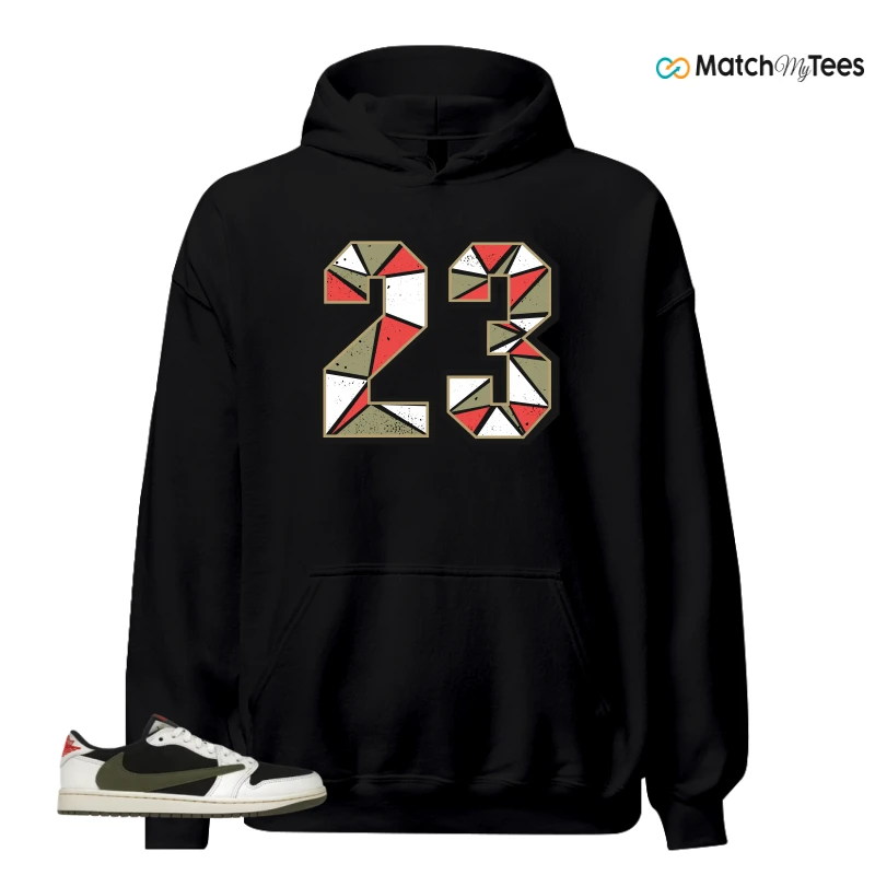 NIKE AIR JORDAN 1 RETRO LOW OG SP TRAVIS SCOTT OLIVE SNEAKER Matching Tees hoodie