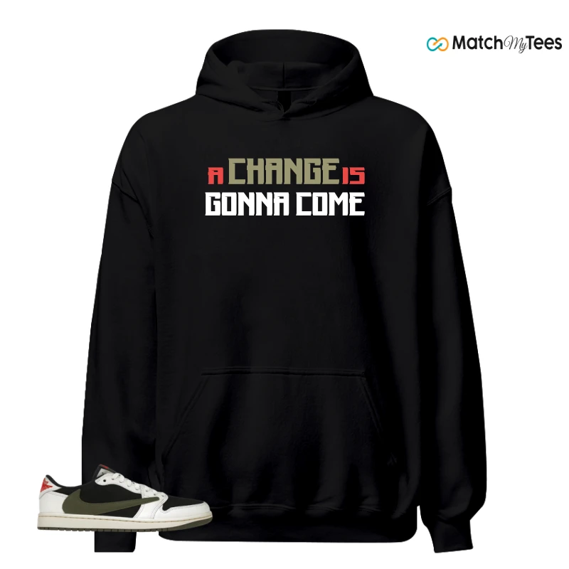 NIKE AIR JORDAN 1 RETRO LOW OG SP TRAVIS SCOTT OLIVE SNEAKER Matching Tees hoodie