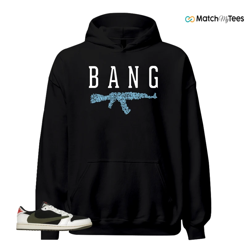 NIKE AIR JORDAN 1 RETRO LOW OG SP TRAVIS SCOTT OLIVE SNEAKER Matching Tees hoodie