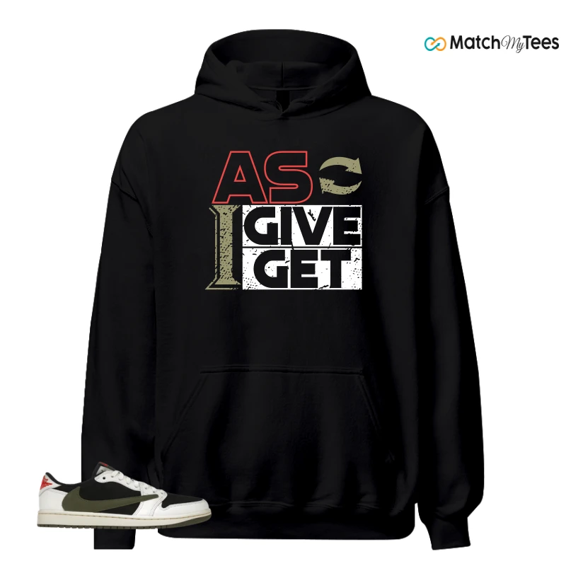 NIKE AIR JORDAN 1 RETRO LOW OG SP TRAVIS SCOTT OLIVE SNEAKER Matching Tees hoodie