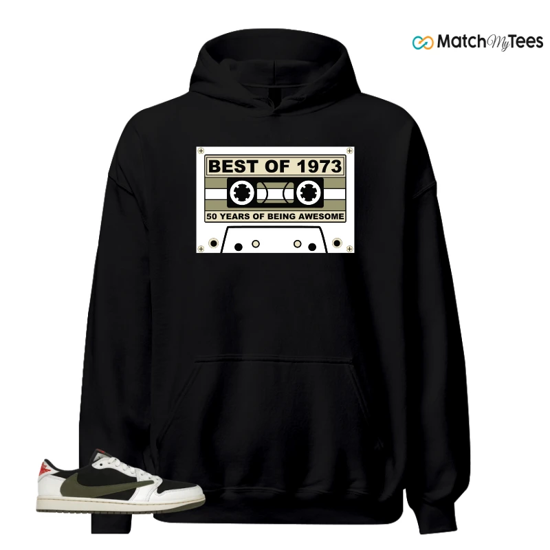 NIKE AIR JORDAN 1 RETRO LOW OG SP TRAVIS SCOTT OLIVE SNEAKER Matching Tees hoodie