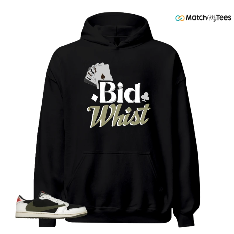 NIKE AIR JORDAN 1 RETRO LOW OG SP TRAVIS SCOTT OLIVE SNEAKER Matching Tees hoodie