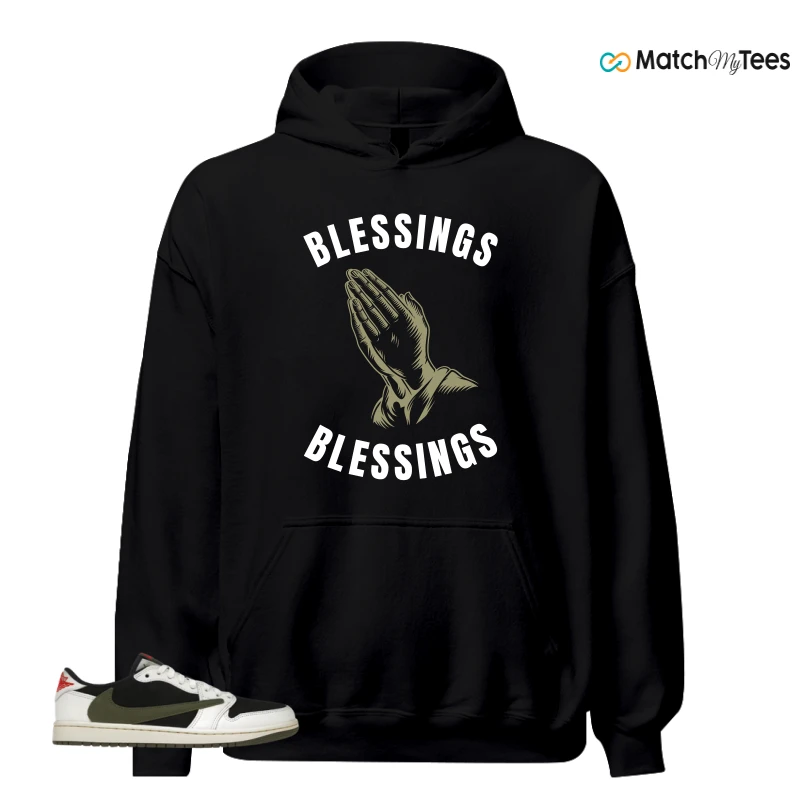 NIKE AIR JORDAN 1 RETRO LOW OG SP TRAVIS SCOTT OLIVE SNEAKER Matching Tees hoodie