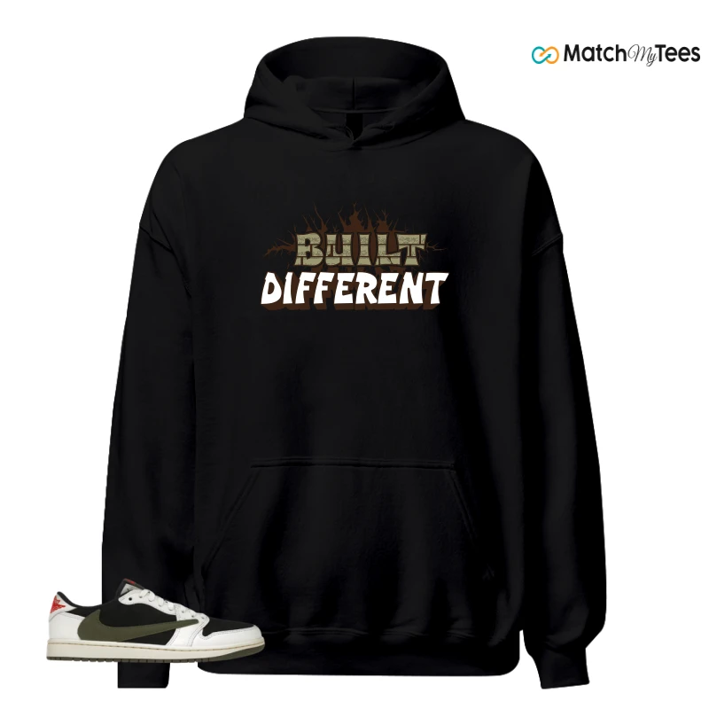 NIKE AIR JORDAN 1 RETRO LOW OG SP TRAVIS SCOTT OLIVE SNEAKER Matching Tees hoodie