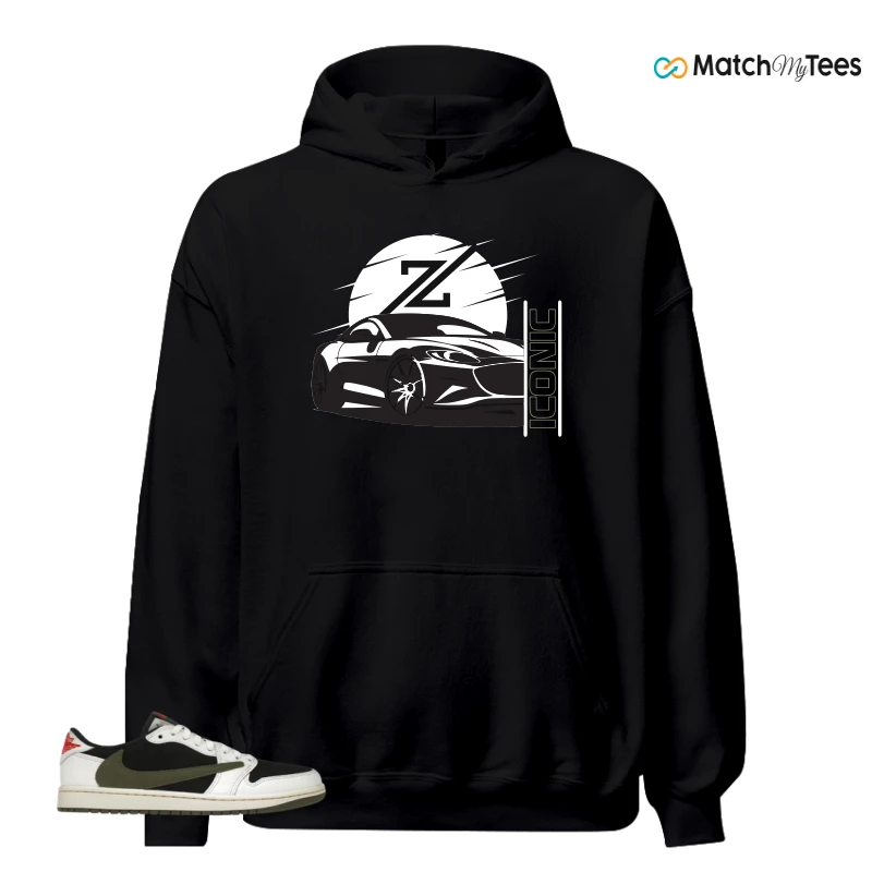 NIKE AIR JORDAN 1 RETRO LOW OG SP TRAVIS SCOTT OLIVE SNEAKER Matching Tees hoodie