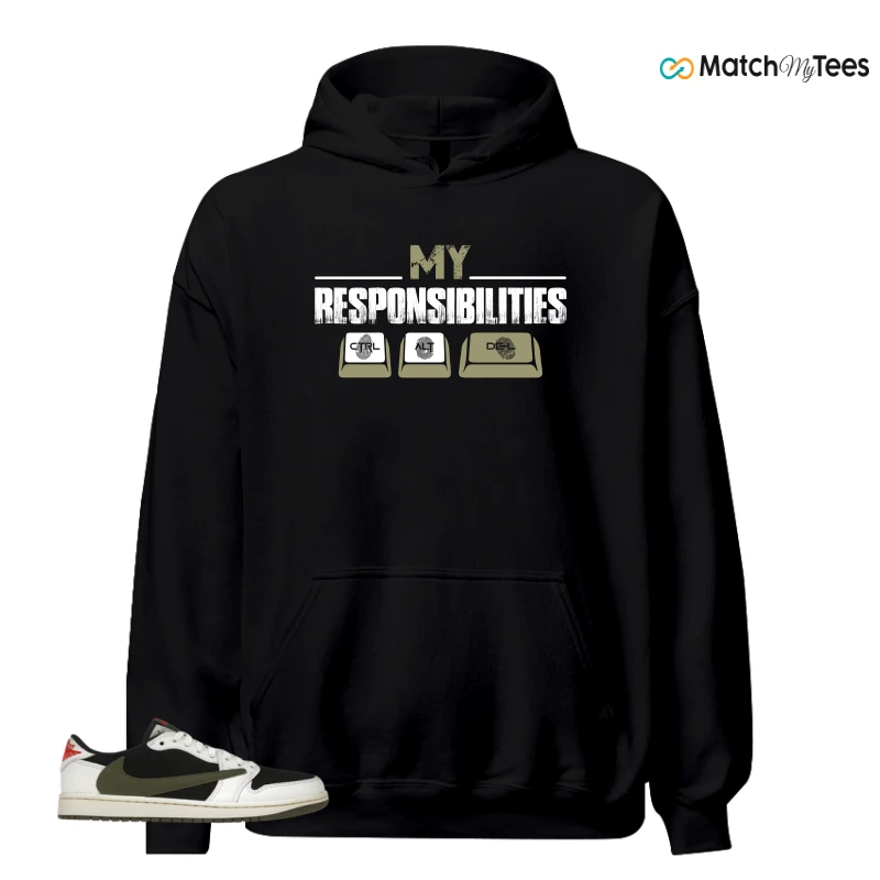 NIKE AIR JORDAN 1 RETRO LOW OG SP TRAVIS SCOTT OLIVE SNEAKER Matching Tees hoodie