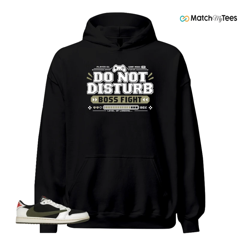 NIKE AIR JORDAN 1 RETRO LOW OG SP TRAVIS SCOTT OLIVE SNEAKER Matching Tees hoodie