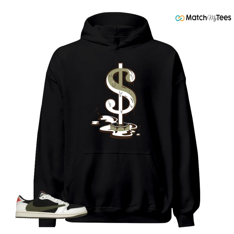 NIKE AIR JORDAN 1 RETRO LOW OG SP TRAVIS SCOTT OLIVE SNEAKER Matching Tees hoodie