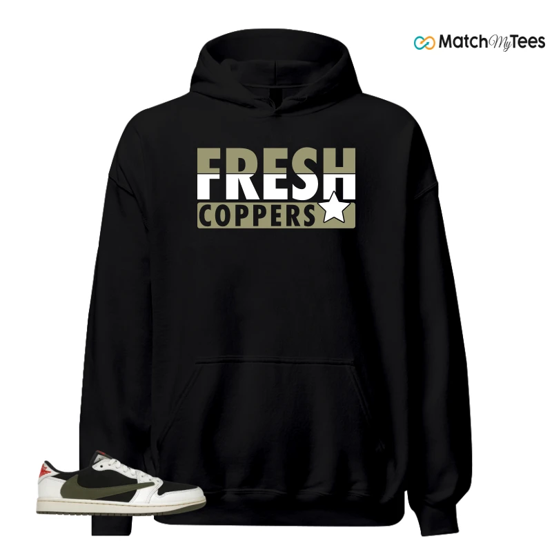 NIKE AIR JORDAN 1 RETRO LOW OG SP TRAVIS SCOTT OLIVE SNEAKER Matching Tees hoodie