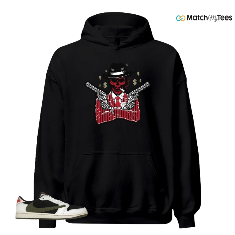 NIKE AIR JORDAN 1 RETRO LOW OG SP TRAVIS SCOTT OLIVE SNEAKER Matching Tees hoodie