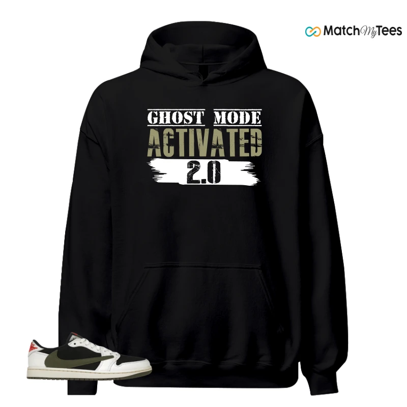 NIKE AIR JORDAN 1 RETRO LOW OG SP TRAVIS SCOTT OLIVE SNEAKER Matching Tees hoodie