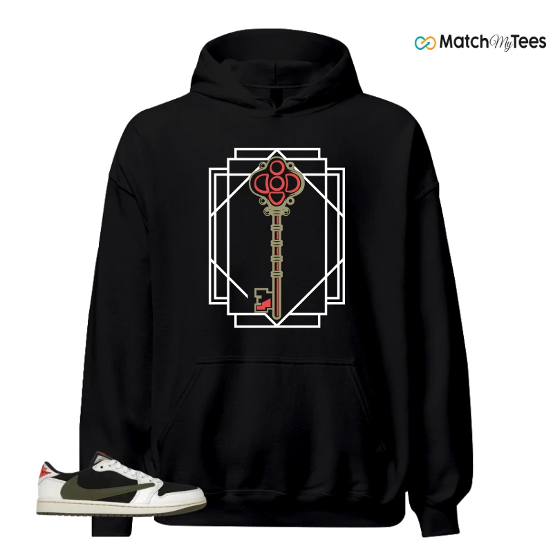 NIKE AIR JORDAN 1 RETRO LOW OG SP TRAVIS SCOTT OLIVE SNEAKER Matching Tees hoodie