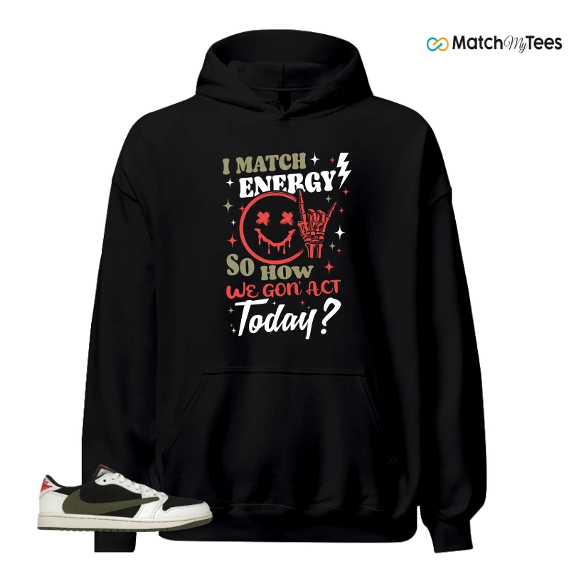 NIKE AIR JORDAN 1 RETRO LOW OG SP TRAVIS SCOTT OLIVE SNEAKER Matching Tees hoodie