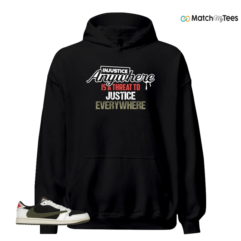 NIKE AIR JORDAN 1 RETRO LOW OG SP TRAVIS SCOTT OLIVE SNEAKER Matching Tees hoodie