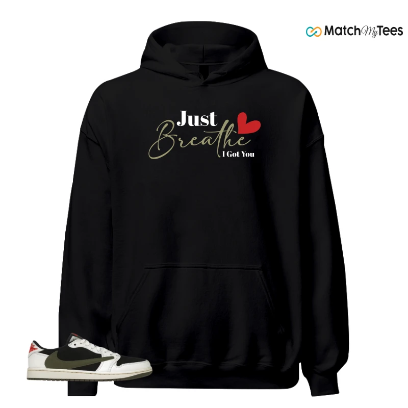 NIKE AIR JORDAN 1 RETRO LOW OG SP TRAVIS SCOTT OLIVE SNEAKER Matching Tees hoodie