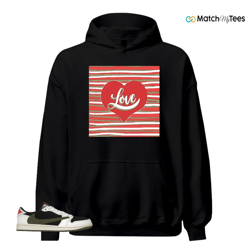 NIKE AIR JORDAN 1 RETRO LOW OG SP TRAVIS SCOTT OLIVE SNEAKER Matching Tees hoodie