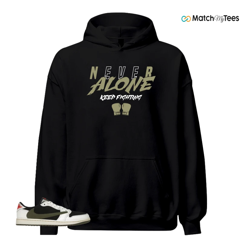 NIKE AIR JORDAN 1 RETRO LOW OG SP TRAVIS SCOTT OLIVE SNEAKER Matching Tees hoodie