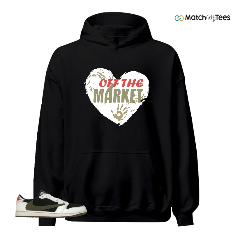 NIKE AIR JORDAN 1 RETRO LOW OG SP TRAVIS SCOTT OLIVE SNEAKER Matching Tees hoodie