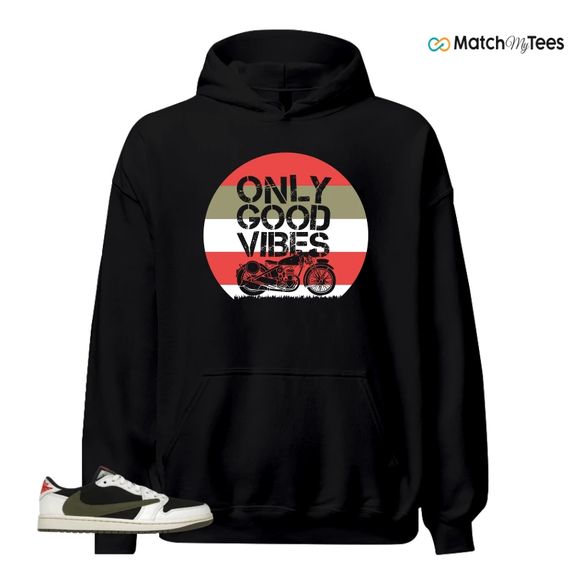 NIKE AIR JORDAN 1 RETRO LOW OG SP TRAVIS SCOTT OLIVE SNEAKER Matching Tees hoodie