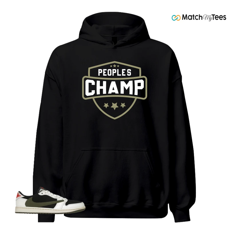 NIKE AIR JORDAN 1 RETRO LOW OG SP TRAVIS SCOTT OLIVE SNEAKER Matching Tees hoodie