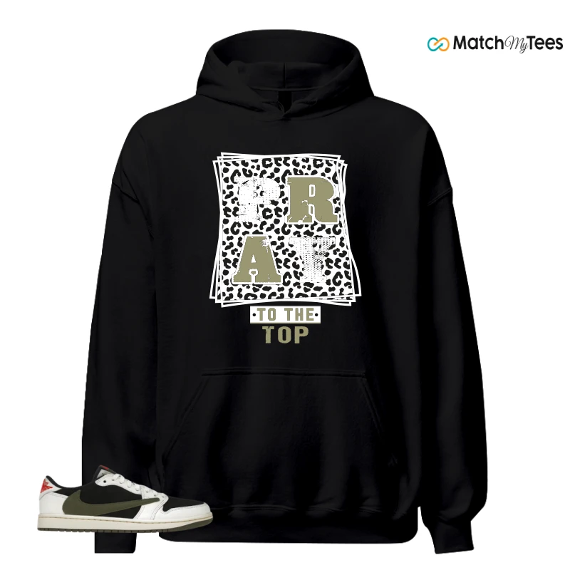 NIKE AIR JORDAN 1 RETRO LOW OG SP TRAVIS SCOTT OLIVE SNEAKER Matching Tees hoodie