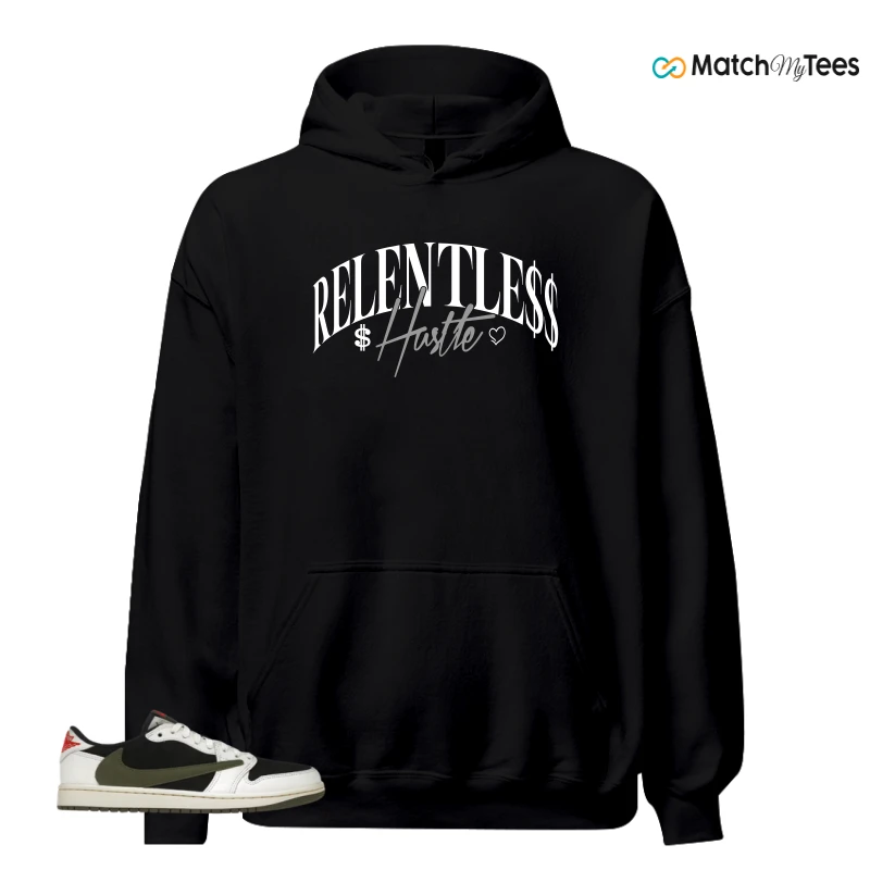 NIKE AIR JORDAN 1 RETRO LOW OG SP TRAVIS SCOTT OLIVE SNEAKER Matching Tees hoodie