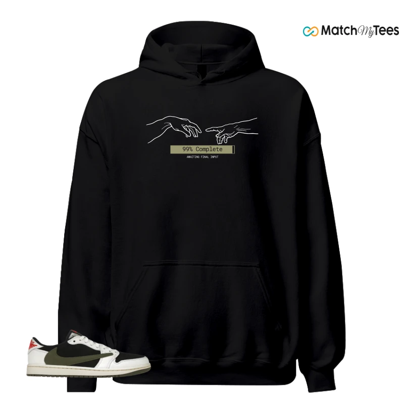 NIKE AIR JORDAN 1 RETRO LOW OG SP TRAVIS SCOTT OLIVE SNEAKER Matching Tees hoodie