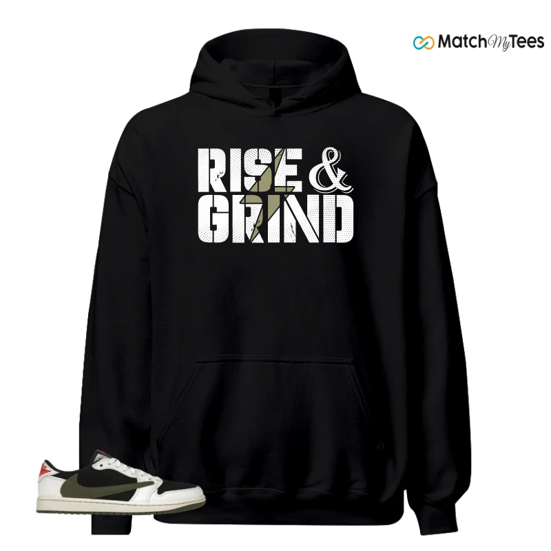 NIKE AIR JORDAN 1 RETRO LOW OG SP TRAVIS SCOTT OLIVE SNEAKER Matching Tees hoodie
