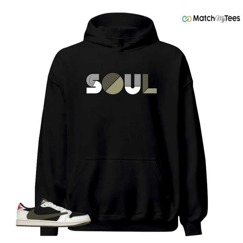NIKE AIR JORDAN 1 RETRO LOW OG SP TRAVIS SCOTT OLIVE SNEAKER Matching Tees hoodie