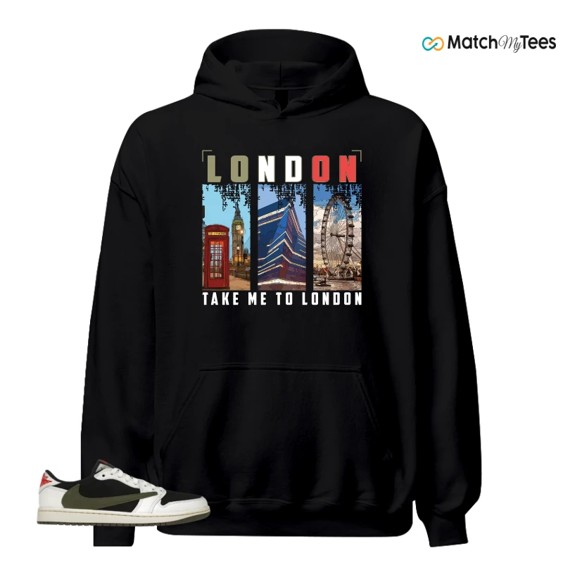 NIKE AIR JORDAN 1 RETRO LOW OG SP TRAVIS SCOTT OLIVE SNEAKER Matching Tees hoodie