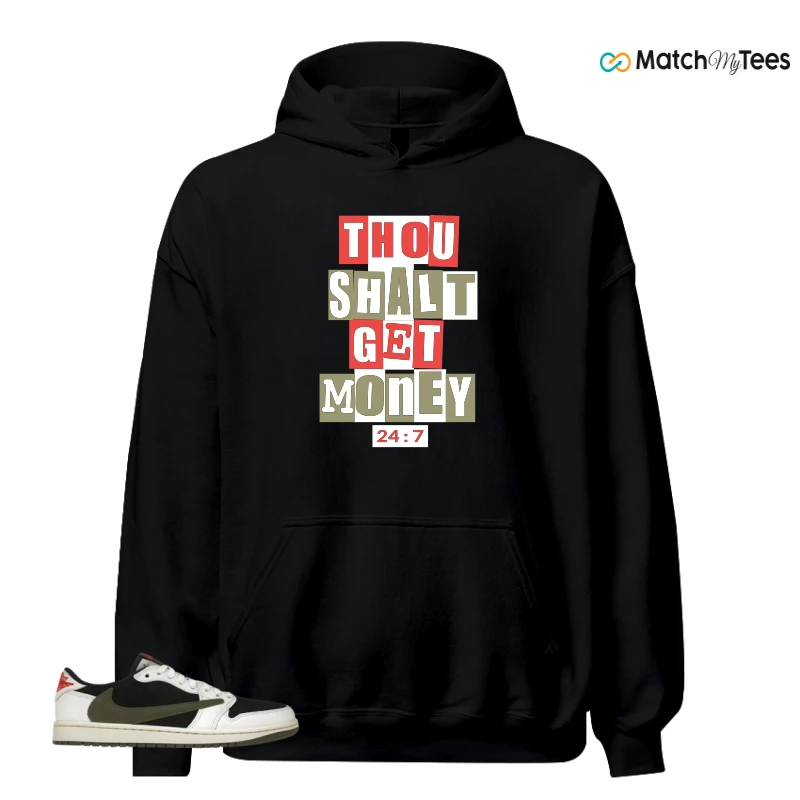 NIKE AIR JORDAN 1 RETRO LOW OG SP TRAVIS SCOTT OLIVE SNEAKER Matching Tees hoodie