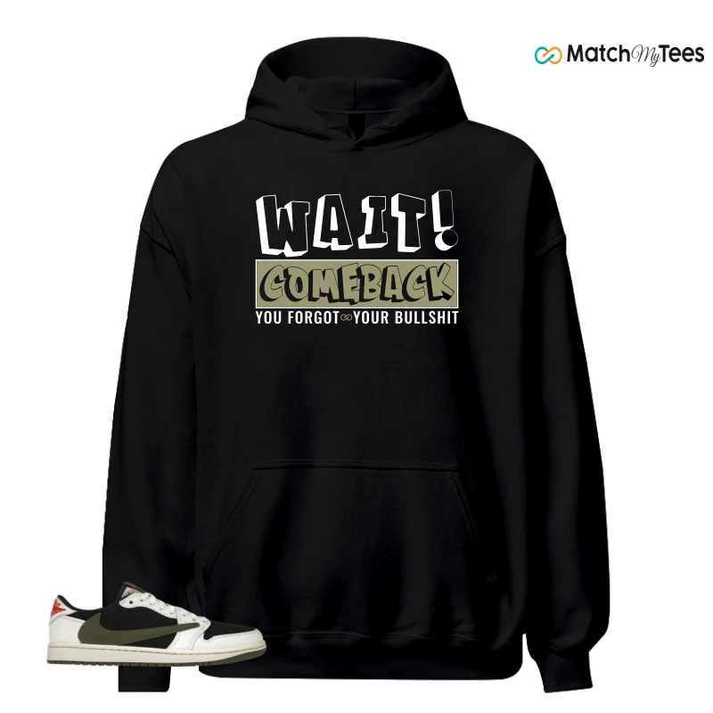 NIKE AIR JORDAN 1 RETRO LOW OG SP TRAVIS SCOTT OLIVE SNEAKER Matching Tees hoodie