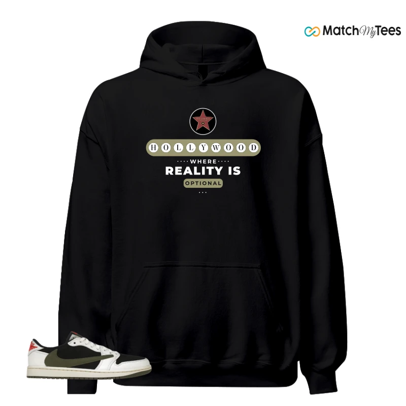 NIKE AIR JORDAN 1 RETRO LOW OG SP TRAVIS SCOTT OLIVE SNEAKER Matching Tees hoodie