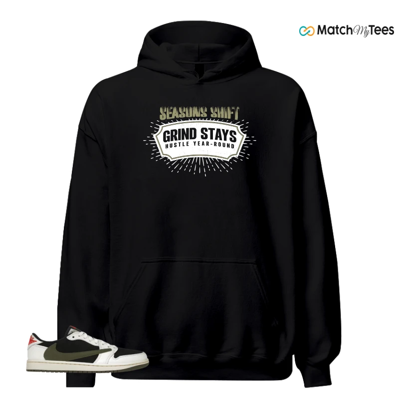 NIKE AIR JORDAN 1 RETRO LOW OG SP TRAVIS SCOTT OLIVE SNEAKER Matching Tees hoodie