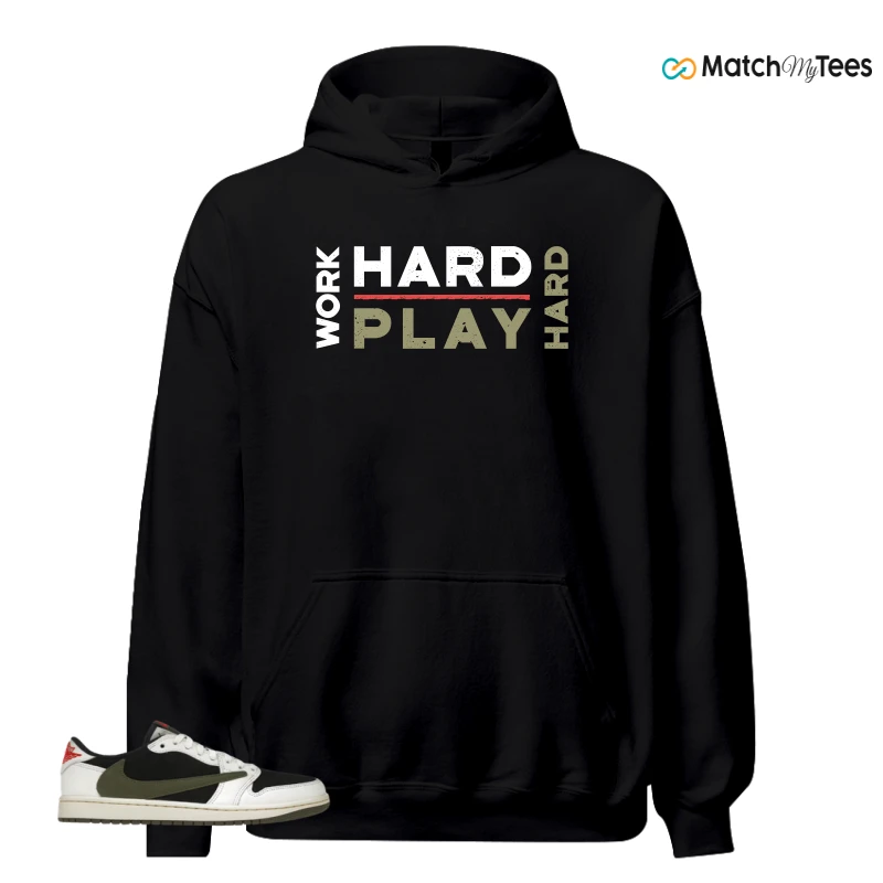 NIKE AIR JORDAN 1 RETRO LOW OG SP TRAVIS SCOTT OLIVE SNEAKER Matching Tees hoodie