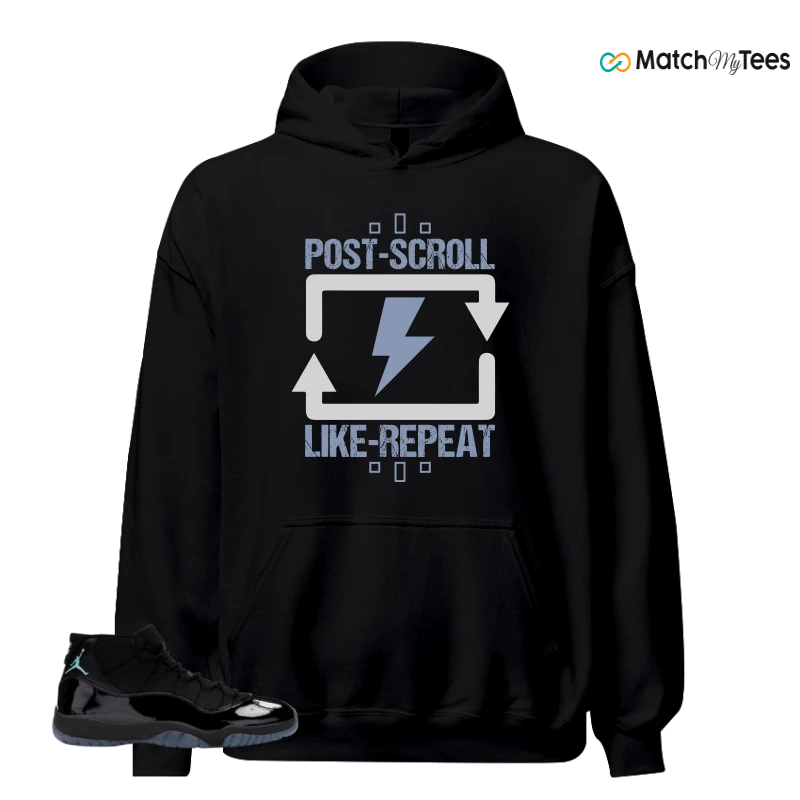 NIKE AIR JORDAN 11 RETRO GAMMA BLUE 2025 SNEAKER Matching Tees hoodie