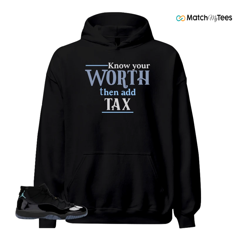 NIKE AIR JORDAN 11 RETRO GAMMA BLUE 2025 SNEAKER/BLACK/GAMMA BLUE/VARSITY MAIZE matching Hoodie