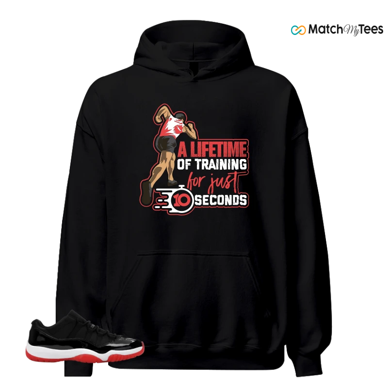NIKE AIR JORDAN 11 RETRO LOW BRED 2025 SNEAKER Matching Tees hoodie
