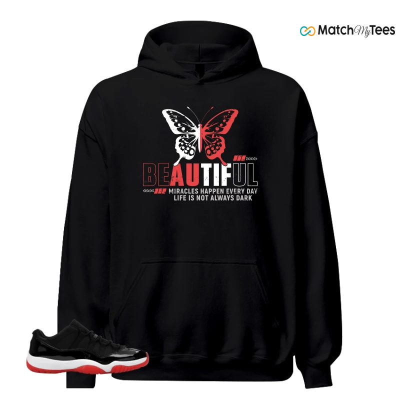 NIKE AIR JORDAN 11 RETRO LOW BRED 2025 SNEAKER Matching Tees hoodie