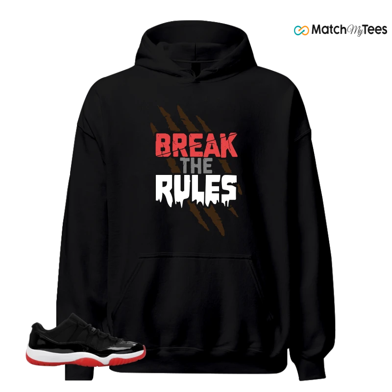NIKE AIR JORDAN 11 RETRO LOW BRED 2025 SNEAKER Matching Tees hoodie