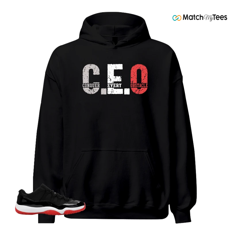 NIKE AIR JORDAN 11 RETRO LOW BRED 2025 SNEAKER Matching Tees hoodie