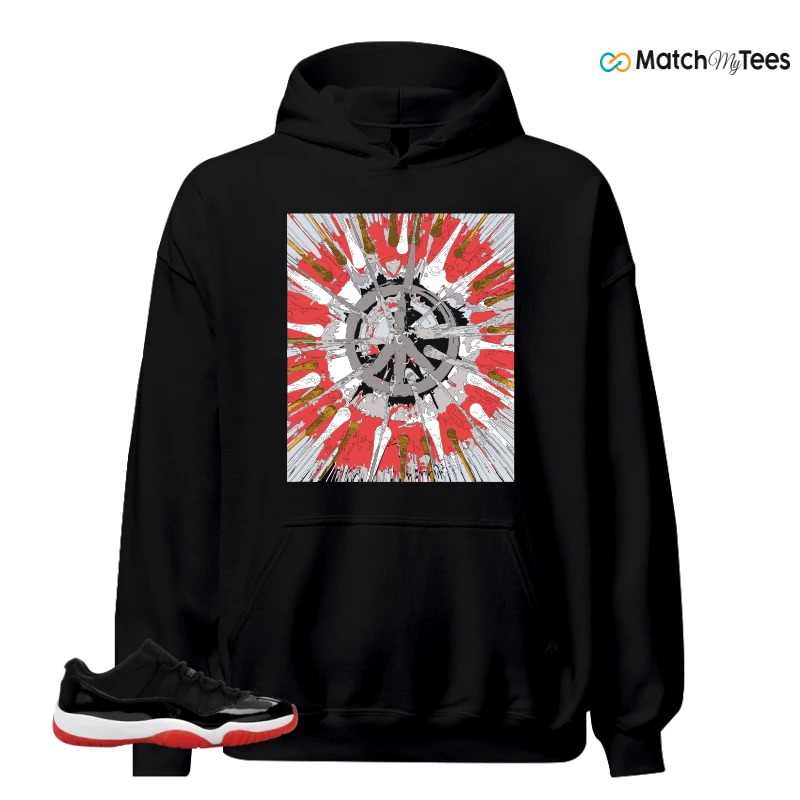 NIKE AIR JORDAN 11 RETRO LOW BRED 2025 SNEAKER Matching Tees hoodie