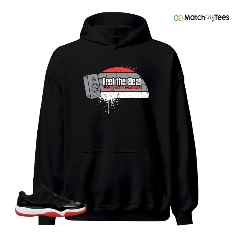 NIKE AIR JORDAN 11 RETRO LOW BRED 2025 SNEAKER Matching Tees hoodie