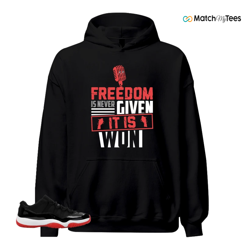 NIKE AIR JORDAN 11 RETRO LOW BRED 2025 SNEAKER Matching Tees hoodie