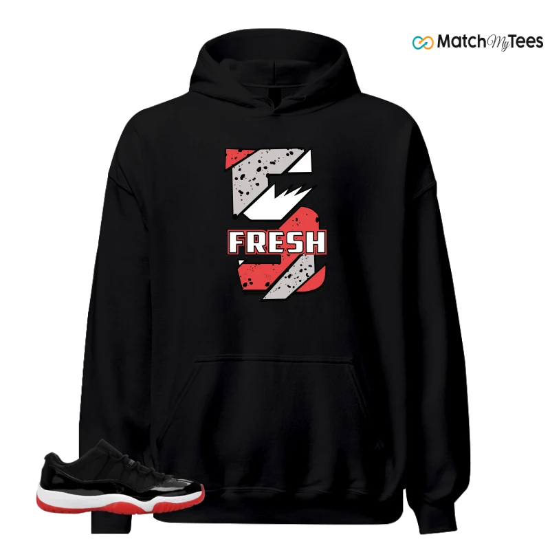 NIKE AIR JORDAN 11 RETRO LOW BRED 2025 SNEAKER Matching Tees hoodie