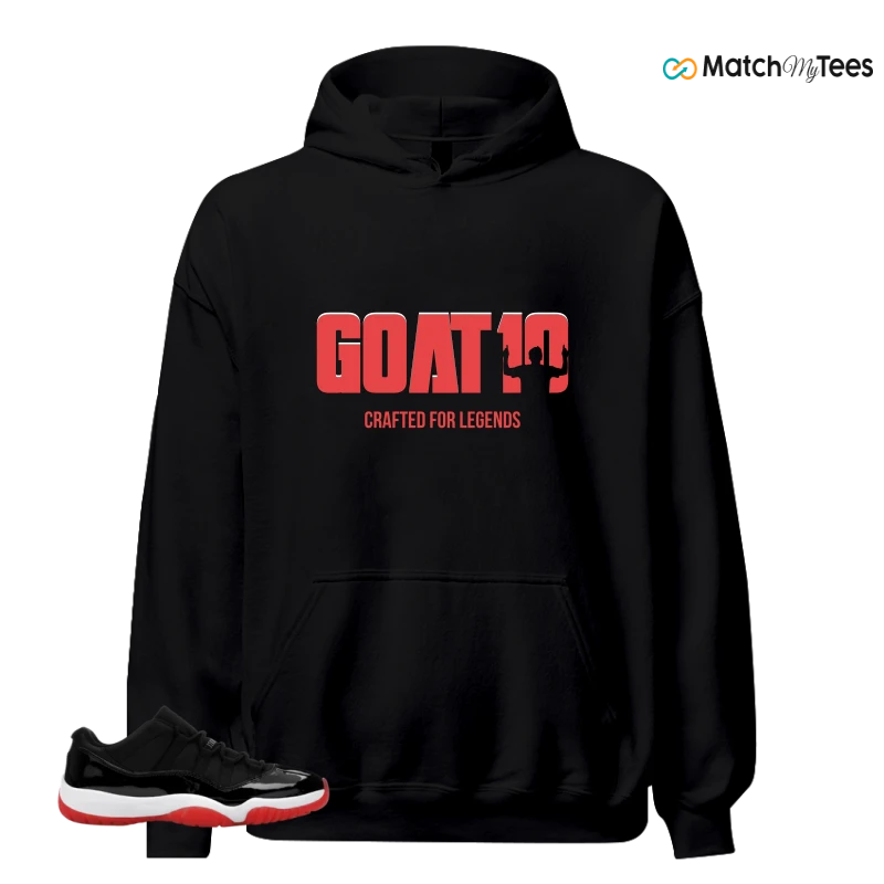 NIKE AIR JORDAN 11 RETRO LOW BRED 2025 SNEAKER Matching Tees hoodie