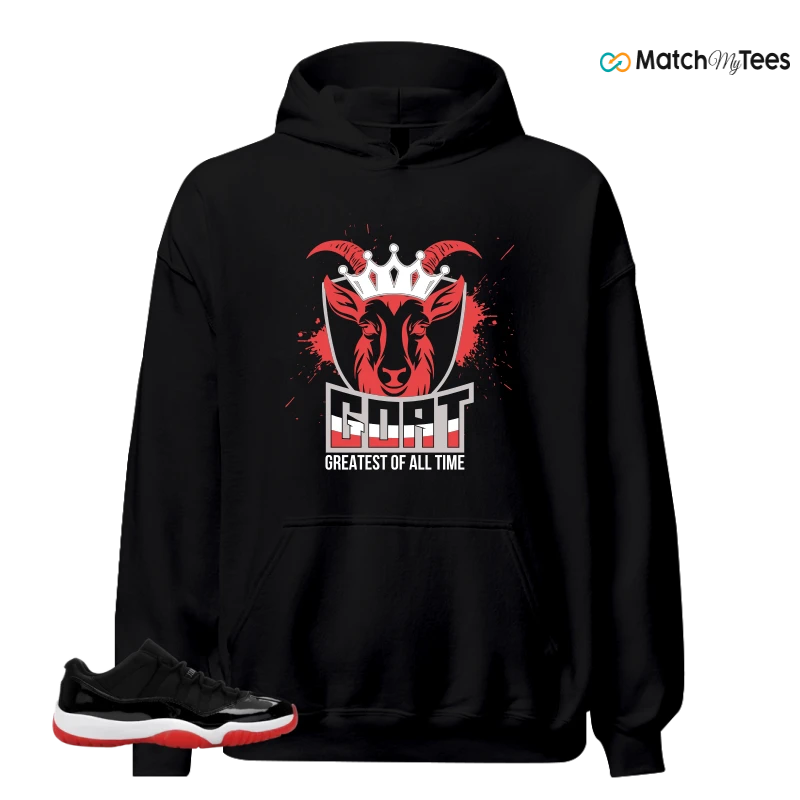 NIKE AIR JORDAN 11 RETRO LOW BRED 2025 SNEAKER Matching Tees hoodie