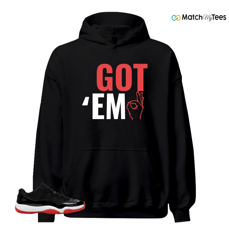 NIKE AIR JORDAN 11 RETRO LOW BRED 2025 SNEAKER Matching Tees hoodie
