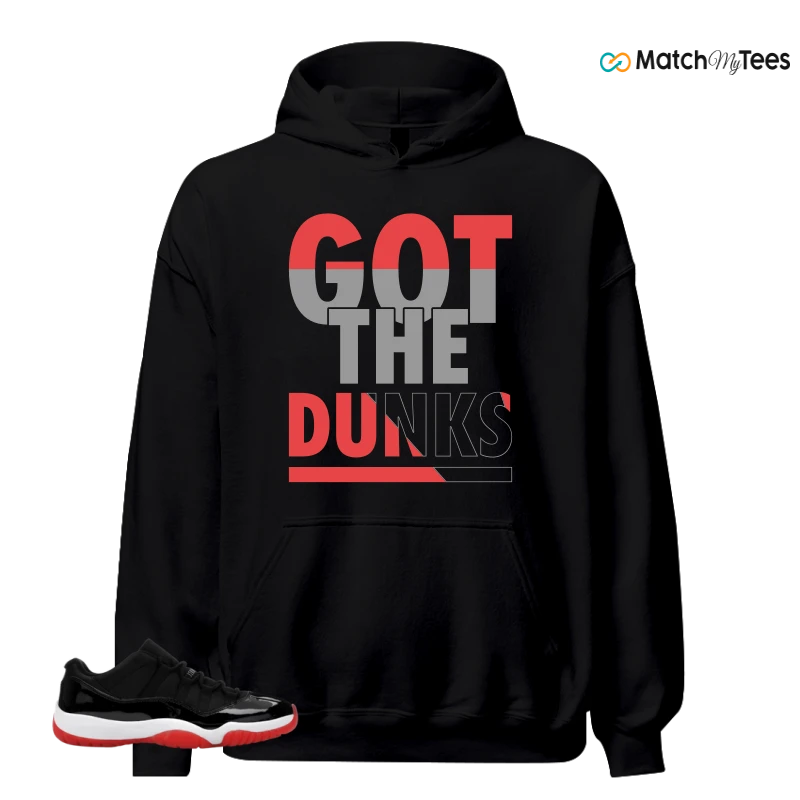NIKE AIR JORDAN 11 RETRO LOW BRED 2025 SNEAKER Matching Tees hoodie